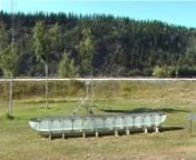 http://peterflemming.ca/flemmweb_current/details/canoe_solar.htmlnnThis is a solar-powered, outdoor variation of Canoe.n(http://peterflemming.ca/flemmweb_current/details/canoe.html)nnCanoe is a long (approx. 20&#39;) trough of water, resembling some kind of boat, on which a gunwale tracking mechanism slowly, endlessly paddles back and forth.nnIt was shown in Dawson City, Yukon, from late July to early September 2006. It was graciously hosted by the Klondike Institute of Art and Culture/ODD Gallery,