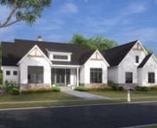 The Imogen house plan 1654 is a sprawling modern farmhouse design with an open floor plan and five bedrooms. Check out our 360° exterior tour of this home plan and find additional plan specifications on our website: https://www.dongardner.com/house-plan/731/the-periwinkle. nThis sprawling one-story modern farmhouse from Donald A. Gardner Architects showcases a board-and-batten façade with accent metal roofing and decorative gable trusses. The front porch is inviting with double glass doors fra