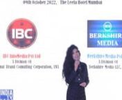 IBC & BERKSHIRE CORPORATE AWARDS 2022 (India Edition) Part 1 on 9th October Sunday, The Leela Hotel Mumbai from leela hotel mumbai