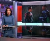 Entertainment Journalist K.J. Matthews appears on BBC World TV News show on the BBC TV Network to discuss the opening weekend Box Office for the Marvel film,