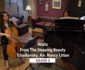You may recognise the Sleeping Beauty Waltz by Tchaikovsky from film and tv! Show off your beautiful tone as well as your technical skills with this marvellous melody. Set at Grade 5, this is a piece for all advancing cellists.nnHuge thanks to ABRSM&#39;s Ela Wąs (cello) and Teresa Manese (piano accompaniment) for their contributions to this video!nnExplore more here; abrsm.org/strings