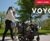 The Voya™ Stroller Wagon is your home base on the go. This all-in-one family vehicle passes both the stroller and toy safety standards, making this the ideal replacement for your double stroller. Comfortably carry two kids with built-in padded seats, spacious footwell, removable snack tray, internal storage pockets, and 5-point comfort safety harnesses. The low, rigid side walls allow for easy in and out while keeping kids safe and secure. There’s space for everything with the parent caddy,