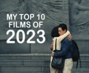A video countdown of my top 10 films of 2023nEvery song featured:n1. The Happiest Days of Our Lives - Pink Floydn2. Another Brick in the Wall (Part 2) - Pink Floydn3. Motion Sickness - Phoebe Bridgersn4. Strawberry Fields Forever - The Beatlesn5. Slipping Through My Fingers - ABBAn6. High and Dry - Radiohead