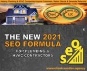 In this video, I&#39;ll explain the power of using SEO to grow your plumbing and HVAC company in ways never before possible. nnYou&#39;re probably wondering how you can rank on Google for keywords like