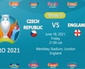 All the information you need before the match begins // CZECH REPUBLICvs. ENGLAND // CROATIA vs. SCOTLAND