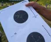 The 20-Shot Test is used to measure basic shooting skills and accuracy and uses two 10 ring small caliber rifle paler targets (see the attached file). It is considered the most basic of biathlon tests and does not have a timed element in the test, which is important in races. The 20-Shot Test is done with a resting heart rate. For new biathletes the test can be used to determine if basic shooting skills (breathing, sight alignment, trigger pull and follow through) are being developed. The test c