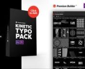 ✔️ Download here: nhttps://templatesbravo.com/vh/item/kinetic-typography-pack/28757522nnnn nnKinetic Typo Pack [information on project page] n 130 Kinetic Typographyn CC 2020 – CC2019 Compatible Projectn AE – Premiere Pro Templates n Premiere Mogrts files Included.n PremiumBuilder Extension Tool Includedn Resizable Compositions (4K,HD, Mobile, Square)n Loop Animations (6sec)n Multilanguage Text n Works with any Fontn No plugins required.n Easy Text Customizationn Color Control n Universa