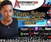 Kareem shares some of his journey and talks about his career as an actor/ producer in the Entertainment business. You may know him from some of his rolls in some classics...to include Boyz N the Hood, All American, SWAT...and much more