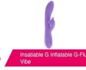 https://www.pinkcherry.com/products/insatiable-g-inflatable-g-flutter-vibe (PinkCherry USA)nhttps://www.pinkcherry.ca/products/insatiable-g-inflatable-g-flutter-vibe (PinkCherry Canada)nnOver the years, our beloved double-the-pleasure stimulators (better known as rabbit vibes!) have undergone many an orgasmic transformation. These days, it&#39;s a breeze to find rabbits that thrust, rabbits that rotate and even rabbits that suck. Now, with the debut of the Insatiable G Automatic Inflatable G-Flutter