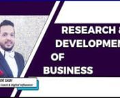 Research &amp; development is mandatory for your business. By taking few initiatives, you can complete this process for your business. This video will help you to take those initiatives. Those initiatives are given below:nn1) Write All Findings In A Papern2) Fix One Hour For Research &amp; Developmentn3) Always Update Yourself About Your Businessn4) YouTuben5) Make A List About New InnovationnnBy following these initiatives you can complete research &amp; development of your business.nnnYou ca