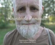 This video begins with Sadhu Om singing the Tamil verse ‘அருணாசலரமணன்’, ‘Aruṇācalaramaṇaṉ’, composed by Bhagavan Sri Ramana, and then Michael James explains and discusses its meaning and implication:nnhttps://happinessofbeing.blogspot.com/2016/11/why-does-bhagavan-sometimes-say-that.html#arunacalaramananhttps://happinessofbeing.blogspot.com/2019/08/is-any-external-help-required-for-us-to.html#arnnஅரியாதியி தரசீவர தகவா