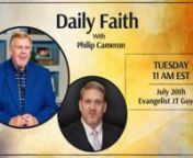 Our guest, joining us on Daily Faith, is the Founder and President of Destiny TV, Evangelist JT Guyton, from Atmore, AL. Evangelist JT is talking about healing and miracles breaking out, giving testimony to the power of God in the church. Recently, he was asked to speak at a service in Sloan Lake Community Church in China Grove, NC, where they are now in their fifth week of revival services. Across the country, many people there are hungry for a move of God and desire to see their lives changed