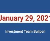 FridaynJanuary 29, 2021n9 AMnnBLUE ROOMn__________ __________nnInvestment Team Bullpenn__________ __________nnWork — LifennWhat Does That Mean?nnWhat Should It Be?nn__________ __________nnNovavax (NVAX)nnSilver is surging, now at &#36;27 per ounce.nn23:40 / SarahnnSchrodinger (SDGR) shares are recovering following a rough start to the week.nn24:32 / ClairennCoStar (CSGP) shares are trading steady. Claire discusses the risk factors for BREXIT.nn25:25 / BREXITnn26:30 / HassannnSalesforce.com (CRM) c