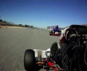 PRACTICE LAP AROUND LAGUNA SECA RACEWAY - CR125 - SPEC/STOCK MOTO SHIFTER KARTn------------------------------------------------------------------nA lap around Laguna Seca Raceway during the first car/kart open track day with ncracing.org on 11/1/2010. Top speed here with a bit over 100mph. More can be had in the draft.n------------------------------------------------------------------nThe kart is a 2003 Birel CR32SR, with a ~32hp, 125cc Honda Stock Moto engine (CR125), 6 speed sequential transmi