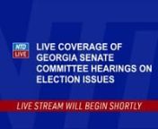 LIVE: Georgia Senate Committees Hold Hearings on Elections Issues (Dec. 3) from live 3