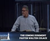 DATE: Sunday. December 6, 2020nTitle: The Coming JudgmentnSeries: End GamenSpeaker: Walter ColacenPassage: VariousnnThanks for joining us for Christ Community Church IV online! We would love to add you to our online community! Go to: ccciv.org/connect to find our digital connect card! Please take a moment to fill it out so we can continue to stay in touch with you. I could use your feedback about how the online service is working for you, plus we want to continue to build community and share God