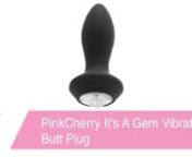 https://www.pinkcherry.com/products/pinkcherry-it-s-a-gem-vibrating-butt-plug (PinkCherry USA)nhttps://www.pinkcherry.ca/products/pinkcherry-it-s-a-gem-vibrating-butt-plug (PinkCherry Canada)nnTruth: a super sexy silicone butt plug may not be the first thing that comes to mind when/if you&#39;re ever daydreaming about diamonds. On the other hand, maybe sparkly eye candy is exactly what you associate with butt play! In either case, after setting eyes (and more) on PinkCherry&#39;s It&#39;s A Gem Vibrating Bu