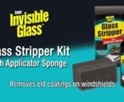 Glass Stripper is an excellent surface preparation to remove contamination before applying a rain repellent or semi-permanent coating. Launched at The 2019 SEMA Show, this product has already received several International Media Awards. nnLearn more at www.stonercarcare.com/strippernnREMOVE BAKED-ON WATER SPOTSnGlass Stripper will eliminate baked-on water spots, hard water minerals, silicones, waxes, oils, tar, tree sap, road salt, and road grime from glass. nnREMOVE COATINGS, ROAD FILM, AND CON