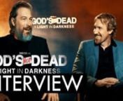 David A.R. White and John Corbett talk about the latest installment in the God&#39;s Not Dead franchise and about how their characters have developed and where they&#39;re going.nnSubscribe to the Movieguide® TV Channel! https://goo.gl/RtGckgnMore Movieguide® Reviews! https://goo.gl/O8nUFznKnow Before You Go with Movieguide®! nnStarring: David A.R. White, John Corbett, Shane Harper, Ted McGinley, Jennifer Taylor, Tatum O’Neal, Benjamin A. Onyango, Gregory Alaan Williams, Samantha Boscarino, Mike C.