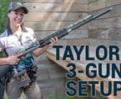 Taylor Thorne lives and breathes competitive shooting. She&#39;s also the driving force behind the biggest 3-gun matches in New England. Here are her three competition guns. Check out her 3 gun setup. nnHer first handgun was a Glock 17. She used it for competition for a while before switching to the gun she currently owns and loves - a Walther PPQ M2 with a 5-inch barrel. She&#39;s put over 50,000 rounds through it.
