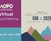 2021 AOPO Annual Meeting Prospectus from aopo