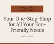 Dzukou makes eco-friendly products like silk stoles, notebooks, bamboo tea &amp; coffee tumblers, etc. with zero-waste. We curate products made by Indian artisans. Each product is usable in a variety of situations.