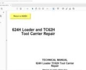 https://www.heydownloads.com/product/john-deere-624h-loader-tc62h-tool-carrier-repair-manual-pdf-download/nnJohn Deere 624H Loader TC62H Tool Carrier Repair Manual - PDF DOWNLOADnnSECTION 00—General Information SECTION 11—Park BrakenGroup 0001—Safety Information Group 1111—Active ElementsnGroup 0002—General Specifications Group 1160—Hydraulic SystemnGroup 0003—Torque ValuesnGroup 0004—Fuels and Lubricants SECTION 16—Electrical Systemn01 Group 1671—Batteries, Support and Cable