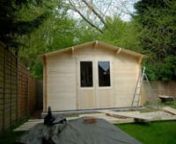 An installation timelapse of the Gunda Log Cabin from Tuin