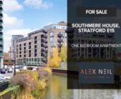 We present a well proportioned one-bedroom apartment in Southmere House, part of a contemporary new homes development in Stratford E15. It is an increasingly sought-after residential area of east London that has undergone significant regeneration in recent years and benefits from a wealth of local amenities. The accommodation comprises over 550 square feet, and the property boasts an open kitchen/living area with integrated appliances, a private balcony, and a double bedroom with a separate bath
