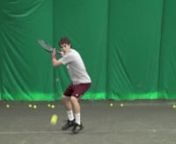 This video stars one of my students Aidan Talcott (aka Popeye).He reviews his forehand, backhand and serve while attempting to make the adjustments necessary to become the next tennis champion.nnwould love to hear from you, send an email to: parsa@gemtennis.com