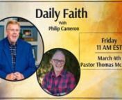 On Daily Faith, we have an encouraging word of peace for you from Pastor Thomas McDaniels, Founder of LifeBridge Christian Center in Long View, TX. Pastor Thomas is a dad and grandfather. He is also an author, public speaker, and podcast host. Pastor Thomas is here to share the importance of cultivating an attitude of worship and rest in our daily routines. We can be busy from day to day, yet how productive are we? Jesus bid us come to Him, all who are weary and heavy-laden, and He will give us