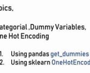 Machine Learning Tutorial Python - 6_ Dummy Variables & One Hot Encoding from machine learning tutorial python