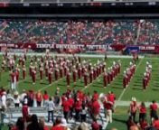 The Temple University Diamond Marching Band performs Dancing&#39;s Not a Crime by Panic! At The Disco on October 2, 2021 at Lincoln Financial Field in Philadelphia