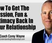 How you can get the passion, fun and intimacy back in your relationship.nnnIn this video coaching newsletter I discuss an email from a viewer who shares the success story of how he is turning things around in his marriage of ten years. He says he was being a beta male and not being the leader in his home. As a result of this, his wife was constantly bitchy, rude and disrespectful. After five reads of my book, 3% Man, things are heating up in the bedroom after several frosty years.nnnn“A man mu
