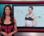 Jessica Vilchis: E! News Now - Uma Thurman Shows Off her Baby Bump in a Bikini from bikini news