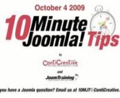 In this edition of 10 Minute Joomla! Tips we discuss writing web content using Microsoft Word and how to make sure that the resulting HTML code will not corrupt the output of our Joomla Web site (or any web site for that matter).nMarco of conticreative.com will show some of the main procedures to handle MS Word text, one using the JCE editor