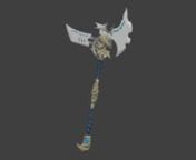 Darksider II weapon contest on polycount: This is my Axe entry the