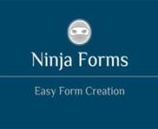 A quick demonstration of how quick and easy it is to create forms using the Ninja Forms WordPress Plugin.