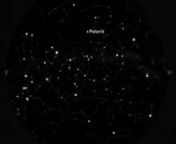 Animation of the Stellarium view of the Northern Hemisphere night sky.