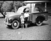 A Moment in Time-The Story Behind the Picture.nnThe Austin A40 was brand new and dad’s pride and joy. As I Look at this picture now memories flood back. Memories of two young boys as they sit in the back of the ute on boxes of eggs while travelling into town to sell them to the Egg Board and do the weekly shopping. Only during school holidays of course. Seat belts had not been thought of then, imagine the fuss that would cause today, not even counting the fines it would bring down upon our hea