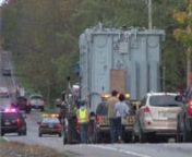 Video by Penfield TV: On October 15, 2012 RG&amp;E moved a forty-foot-long,186-ton phase-shifting transformer, by crawler, from a rail siding near Barry Plastics on Main Street in Macedon, NY to our Substation 124 off Harris Road in the Town of Penfield.nThis unit is identical to the transformer RG&amp;E moved last month in the City of Rochester. It is the first of two phase-shifting transformers RG&amp;E plans to install at the Penfield Substation as part of a major upgrade designed to help RG&amp;