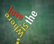 A clip of Black Eyed Peas &#39;Where is the love?&#39; with visual kinetic type.