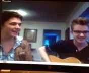 Irish Singer/ Actor, Damian McGinty, has a big following.. So he chooses to connect with his Fan base through a LIVE video chat via the program Stickam and Twitter.Damian and Cameron Mitchell engage with fans by answering submitted questions as well as giving a live musical performance of the song