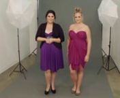 Learn how to wrap your plus size Eternity Convertible Dress into flirtatious yet classic strapless-style dress we call