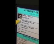 I took this video with my iPhone while trying to vote this morning. This is in Union County, Pa. As I mention in the video, after I mentioned the problem, election volunteers took the machine out of commission and contacted the Union County Board of Elections. I just want to let others know this sort of thing is happening, and make sure that, no matter who you intend to vote for, your ballot accurately reflects your choice.