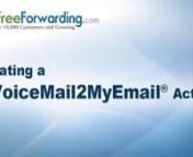 In this video tutorial from http://www.TollFreeForwarding.com you will learn how to set up and create the VoiceMail2MyEmail(TM) feature for all your new international phone numbers. nnTo learn more visit http://www.TollFreeForwarding.com and sign up for your own Free Trial and expand your business today!nn--About TollFreeForwarding.com--nFounded in 2002, http://www.TollFreeForwarding.com is an international telecommunications provider based in Los Angeles, California. We are a privately held com