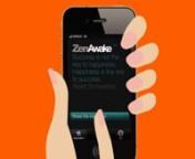 Welcome to www.ZenAwake.com – the best iPhone alarm clock. Wake up feeling inspired and 100% refreshed every morning.nnFeatures:nn☆ Low-Frequency, Progressive, Multiphonic alarm clock system.n☆ Choose between 3 unique sounds, each created for a different sleep personality.n☆ Uses the 10 minute Golden Ratio Sequence to wake you up naturally.n☆ Includes 365 Daily Inspirational Quotes for each day of the year.nnBenefits:nn☆ Wake up feeling 100% refreshed.n☆ Progressive transition betw