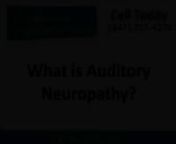 Call Today (847) 737-4270nNorth Shore Audio-Vestibal LabnVisit Our Website http://nsavl.comn1160 Park Ave W. Suite 4 S. Highland Park IL 60035nThe term auditory neuropathy is more recently referred to as auditory dys-synchrony. Auditory dys-synchrony is a more accurate term because