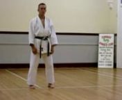 Sensei Ray Alsop (5th Dan and Chief Instructor at Torbay Karate Club) performs the Shotokan Karate Kata: Heian Sandan. This kata is performed at Yellow Belt (7th Kyu) level when grading to Green Belt (6th Kyu). This demonstration is at a slowed pace to help students learn each individual movement.