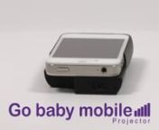 https://www.gobabymobile.com/nThe GoBabyMobile iPhone 4/4s Projector gives you big screen entertainment wherever you want it.nnIt&#39;s easy to use, just dock your iPhone 4 or 4s in to the projector and you&#39;re ready to go!nUsing DLP technology the 15 lumen LED lamp ensures a super bright image and is capable of projecting upto a 60inch screen onto any surface. Watch on your living room wall, the ceiling or anywhere else you can think of.nnFor your ideal viewing experience you can set the volume on t